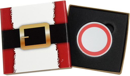 SilverTowne Natural Kraft Paper Gift Box with Santa Belly/Buckle Box Sleeve - Product Packaging